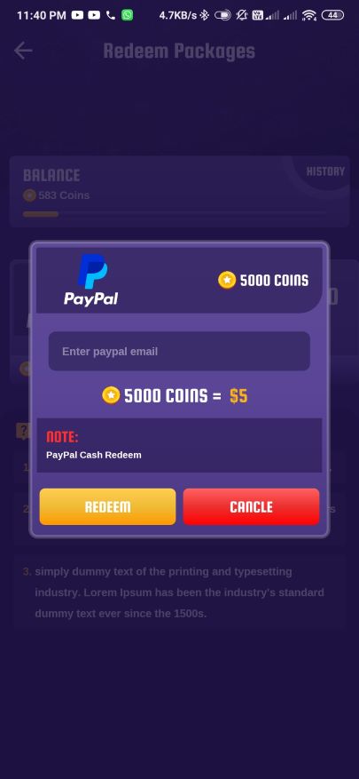 PlayPoint Android App with Admin Panel product screenshot