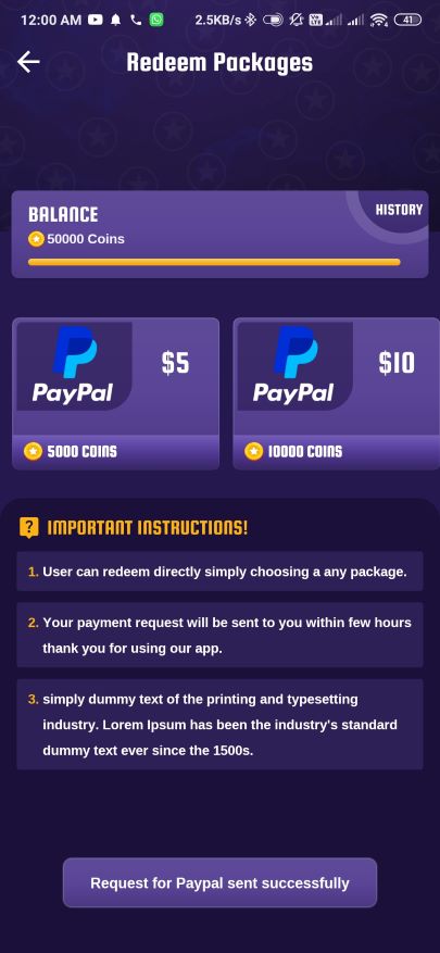 PlayPoint Android App with Admin Panel product screenshot