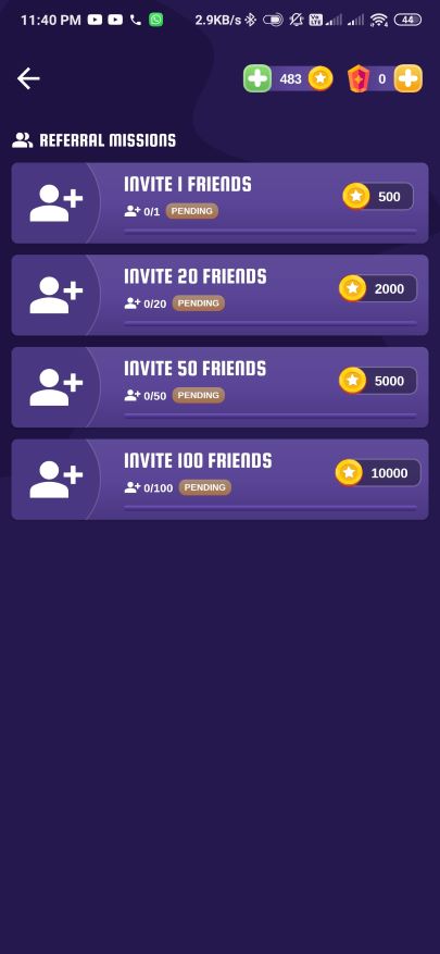 PlayPoint Android App with Admin Panel product screenshot