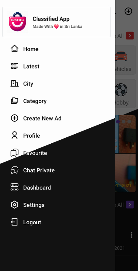 Buy and Sell Android Classified App product screenshot